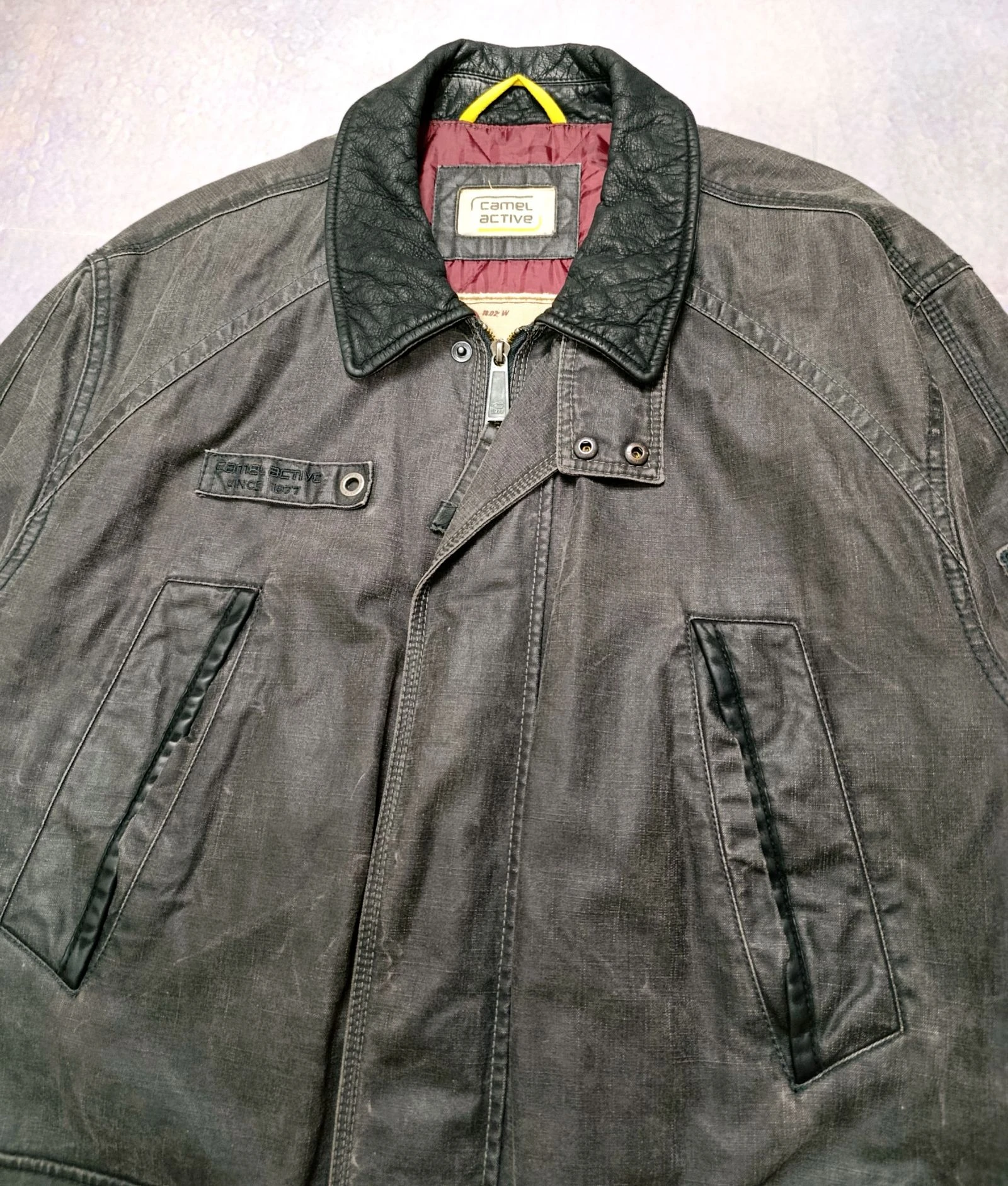 🔥 Camel Active Waxed Field Jacket XL EU54 Heavyweight Outdoor Coat Vintage – photo 2